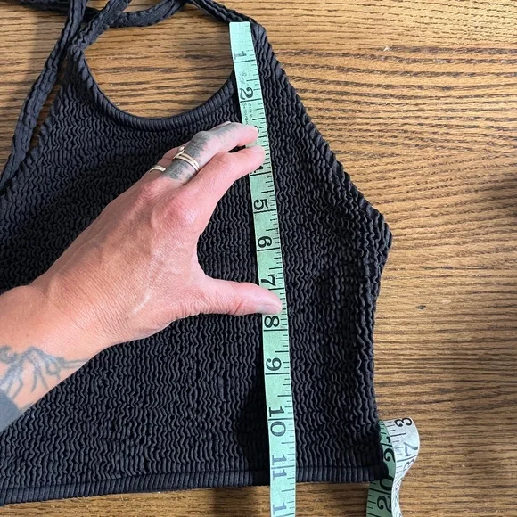 Bottega Veneta swimsuit 2 piece crinkle BV pool XXS 34 Daniel Lee 2020 black XS - Picture 7 of 9